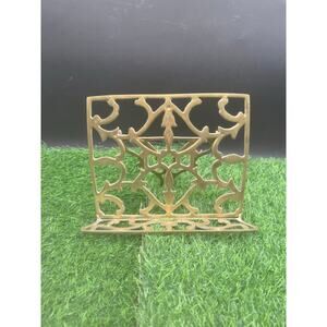 VTG Solid Ornate Brass Folding Adjustable Book/Bible/Sheet Music Stand